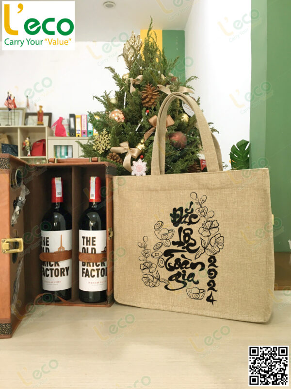 túi đựng quà tặng vải đay