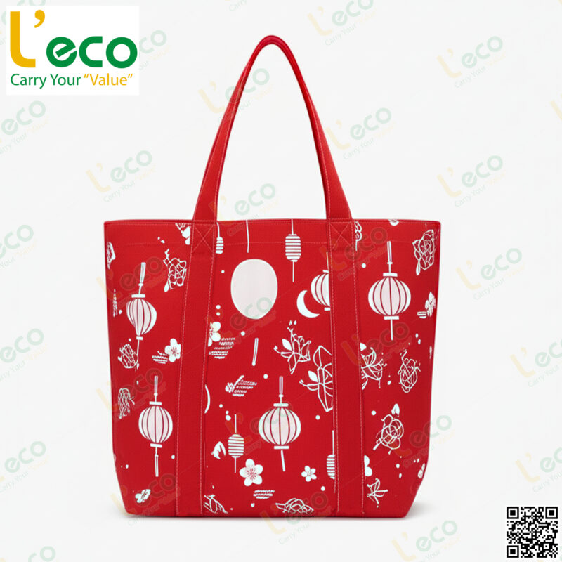 Túi vải bố đỏ