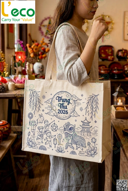 Túi vải canvas trung thu