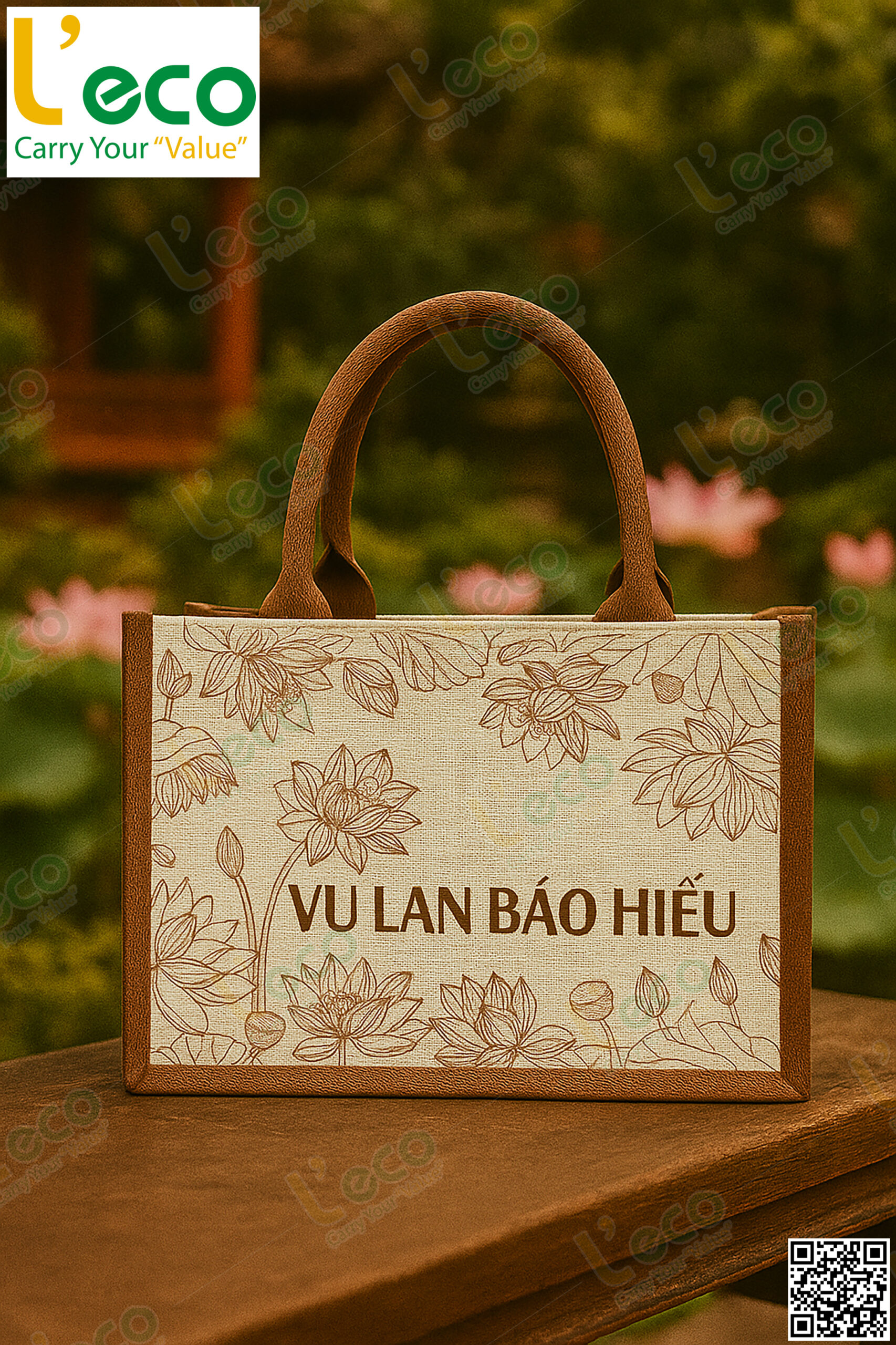 Túi vải Vu Lan vải đay