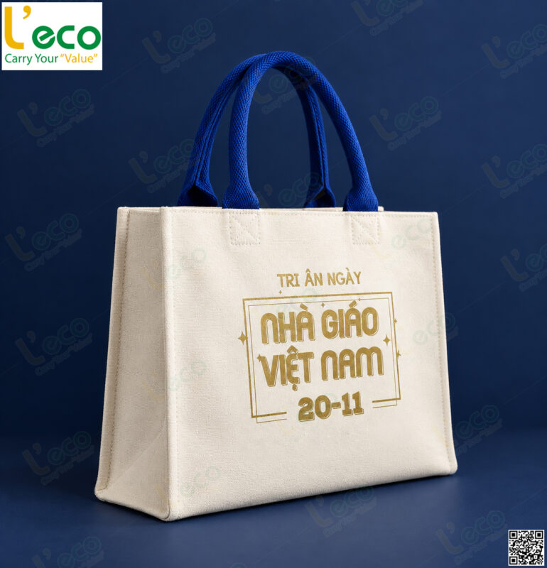 túi vải canvas in họa tiết ngày Nhà Giáo Việt Nam