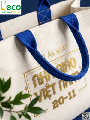 túi vải quà tặng 20/11 in logo